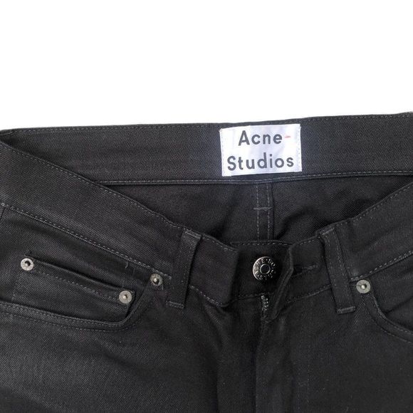 RARE Acne Studios Jeans Size 29 Ace Stay Cash Black - Picture 9 of 10
